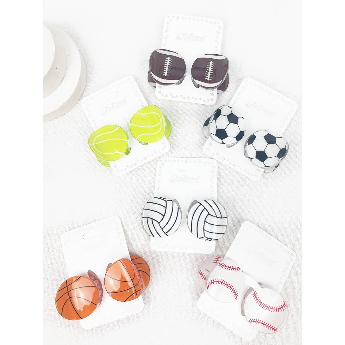Sports Ball Claw Clips