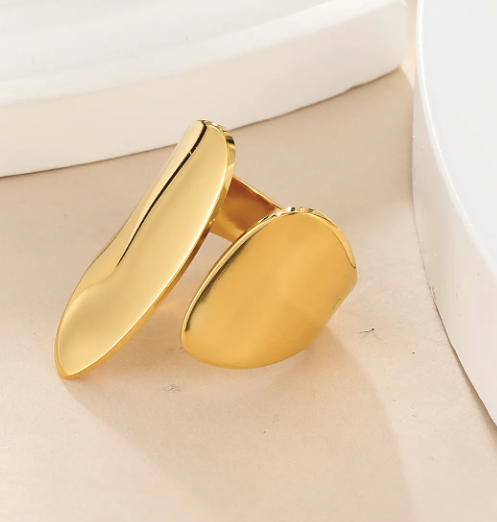 Savvi Gold Adjustable Ring
