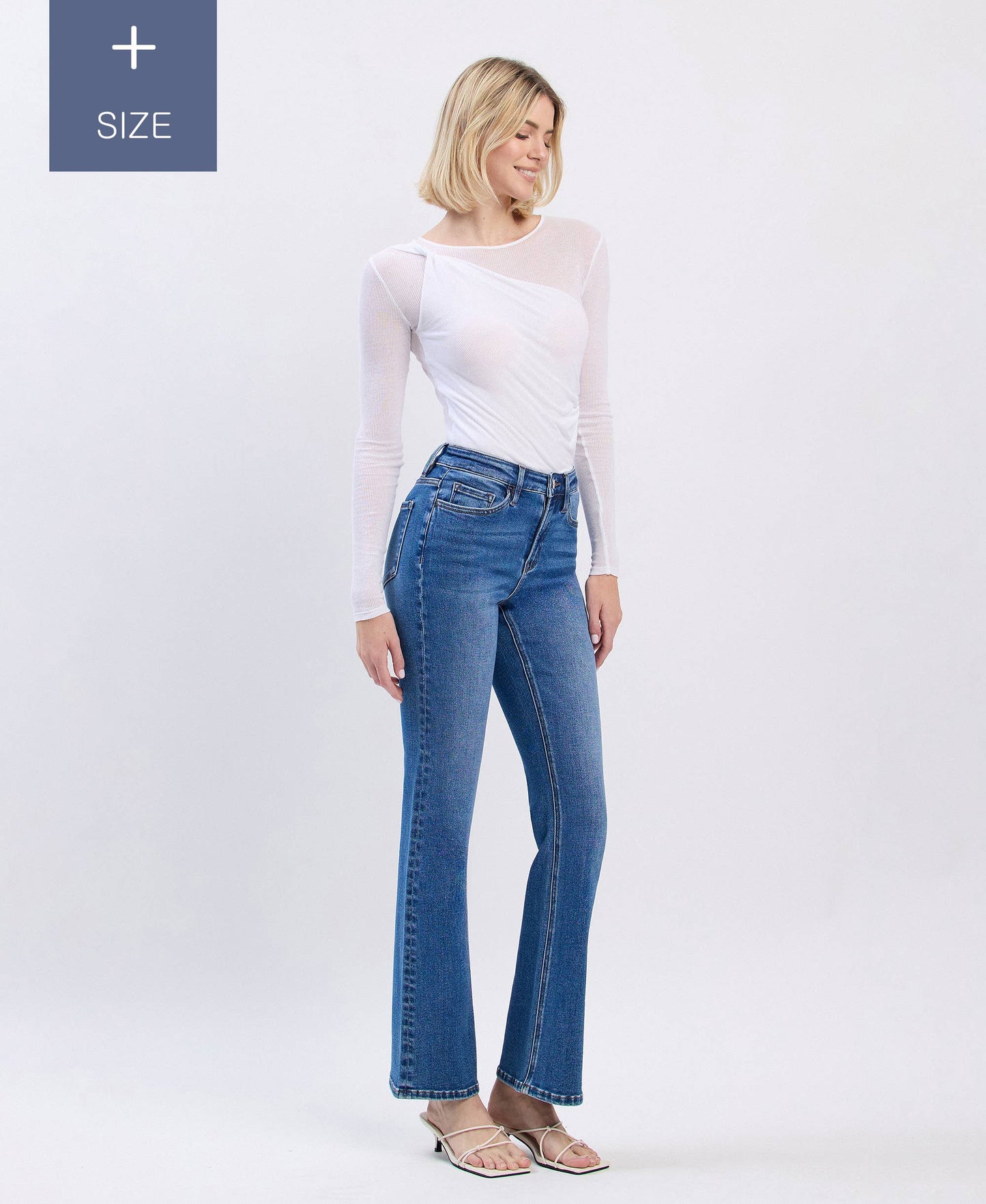 Curvy Lovervet Tummy Control High Rise Bootcut Jean
