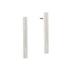 Silver Pipe Earrings "Xan"