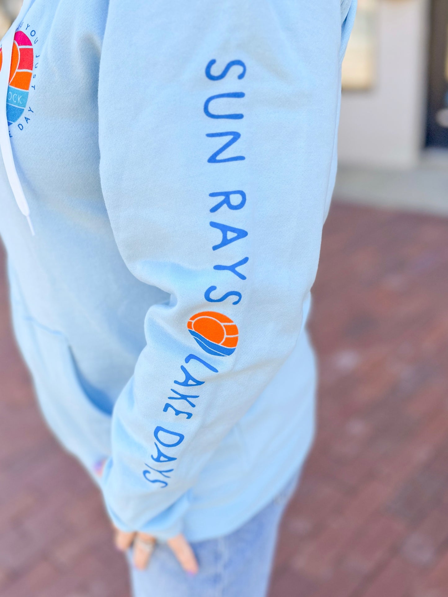 Sun Rays + Lake Days Zipper Hoodie
