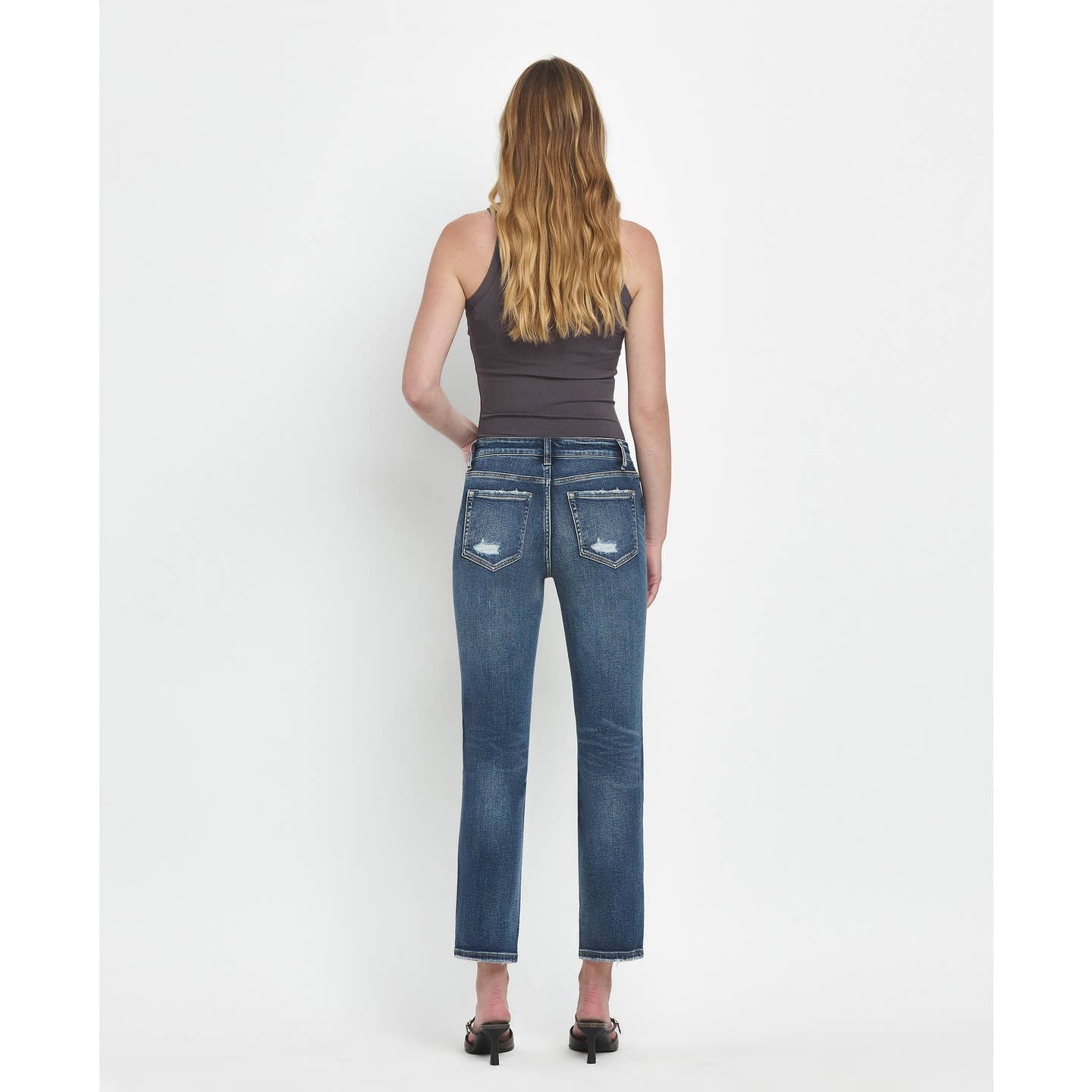 Flying Monkey High Rise Ankle Slim Straight