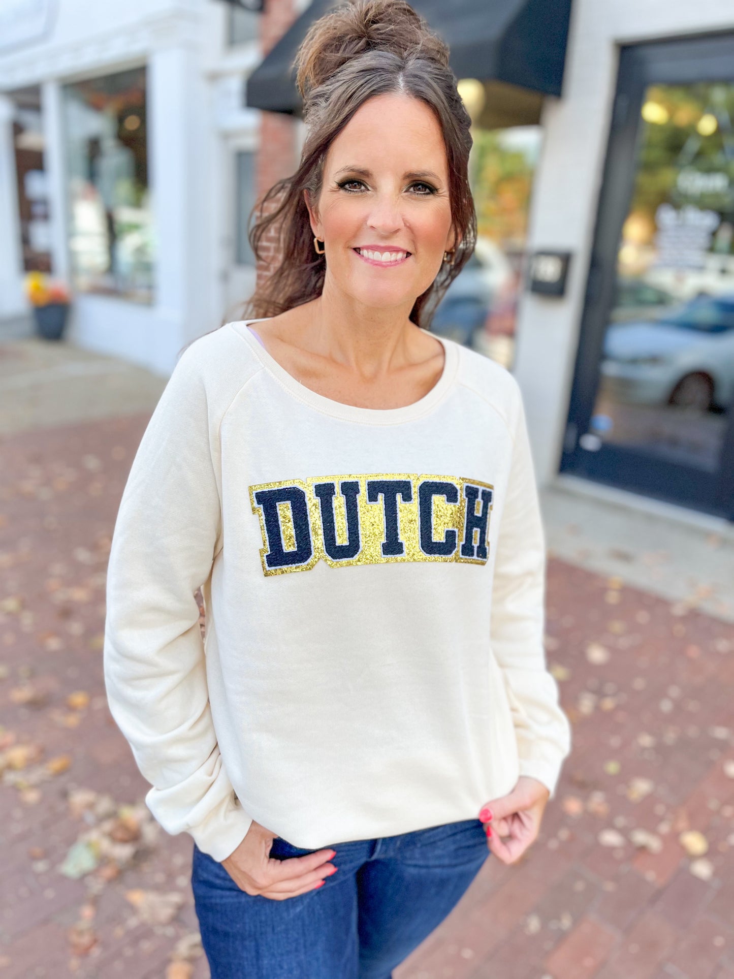 Dutch Chenille & Glitter Top