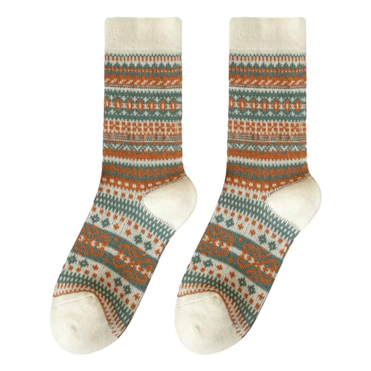 Vintage Bohemia Totem Knit Socks