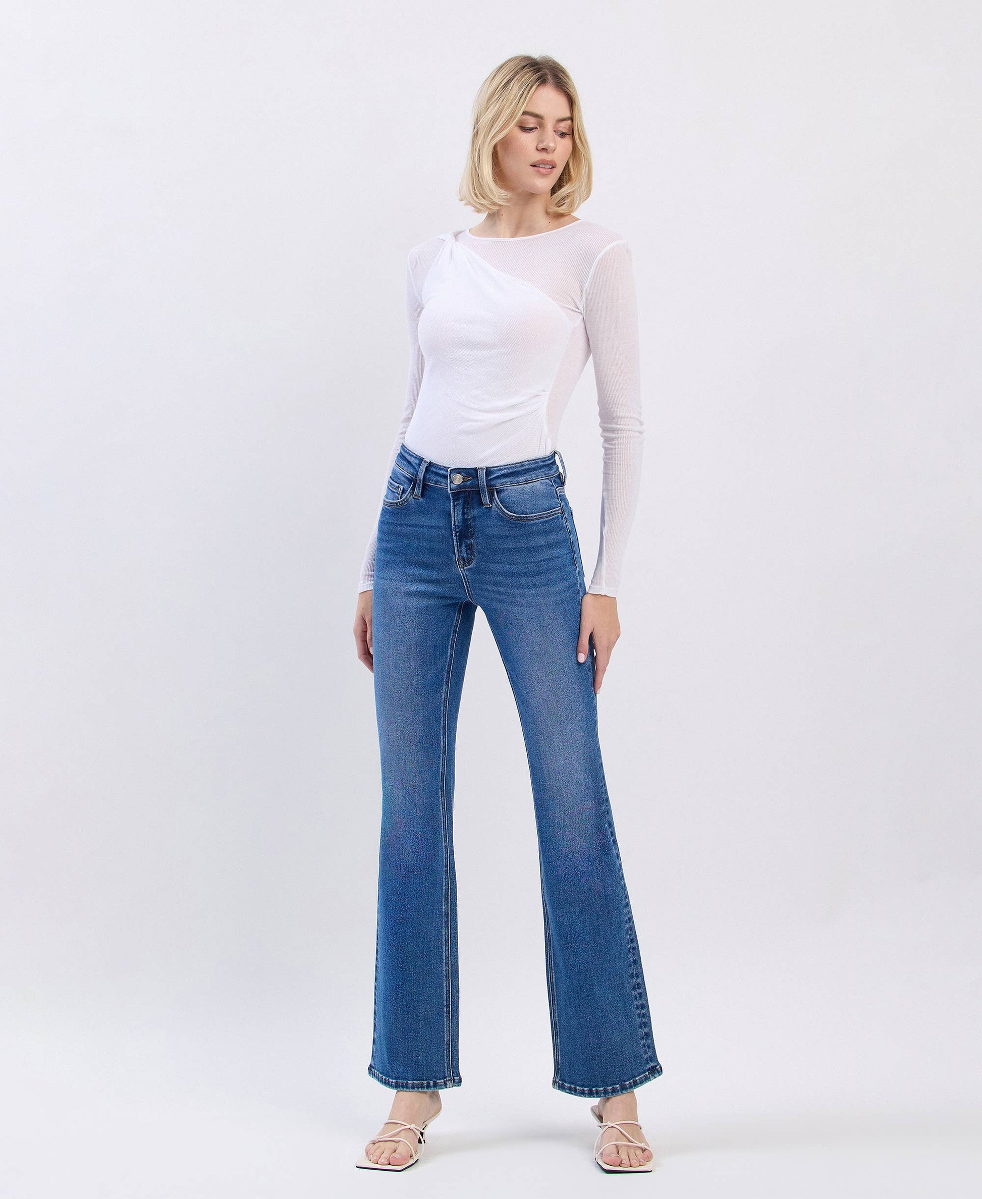 Lovervet High Rise Full Length Bootcut Jean