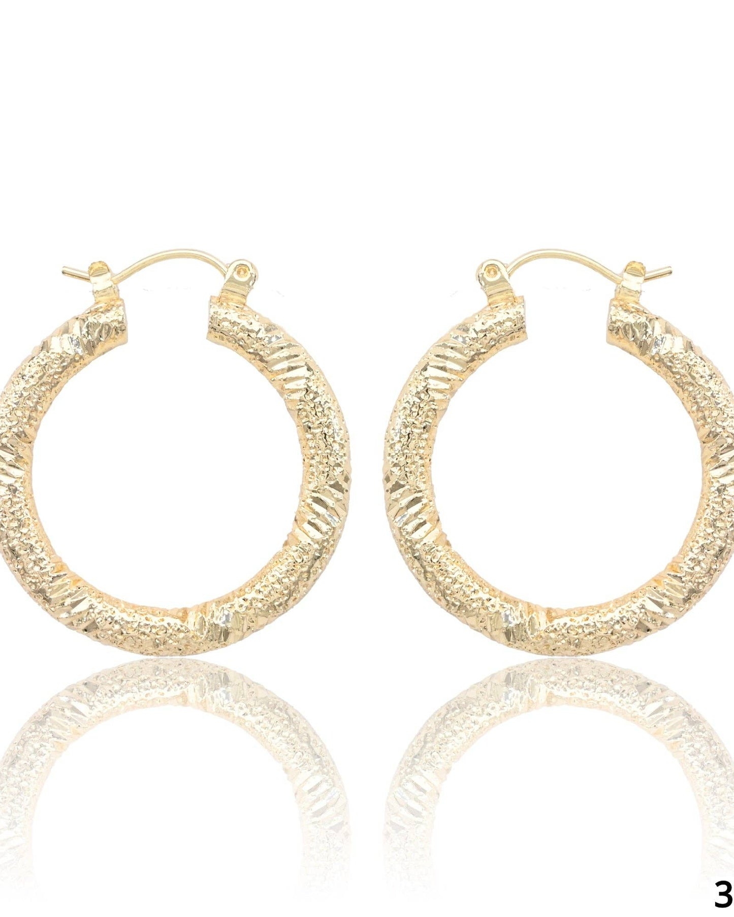 Gold Textured Aluminum Light Weight Hoop