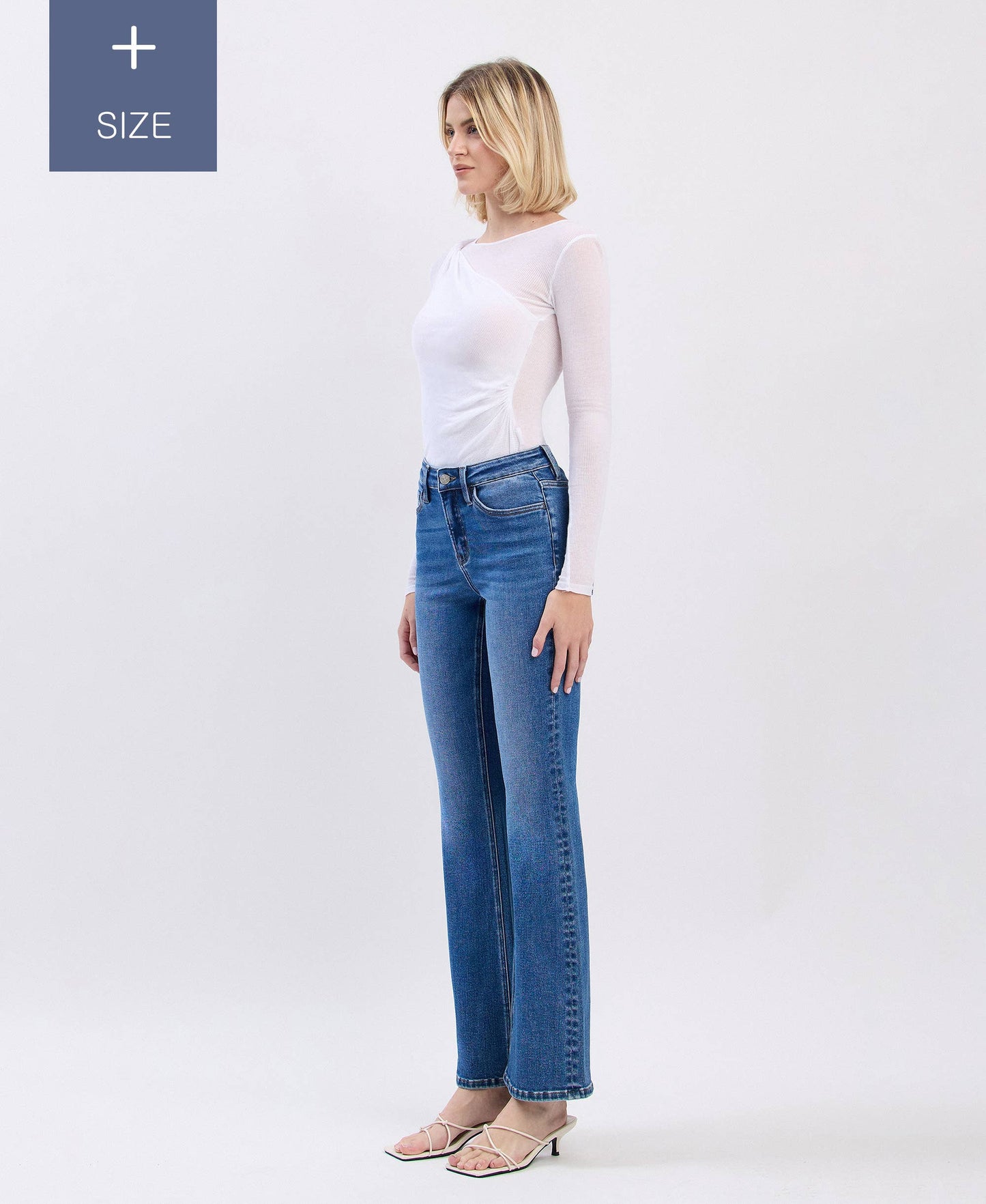 Curvy Lovervet Tummy Control High Rise Bootcut Jean