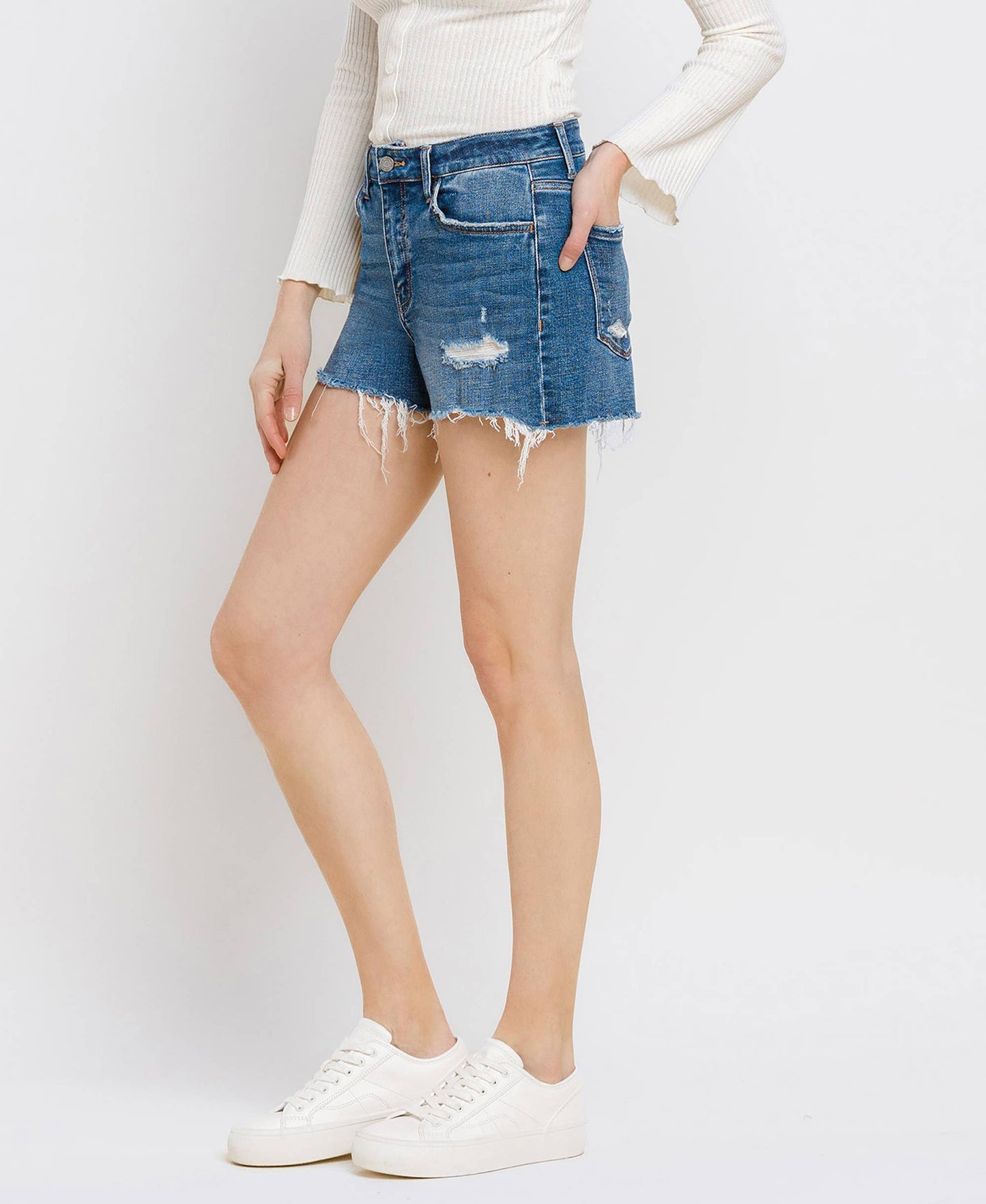 Flying Monkey High Rise Cutoff Shorts