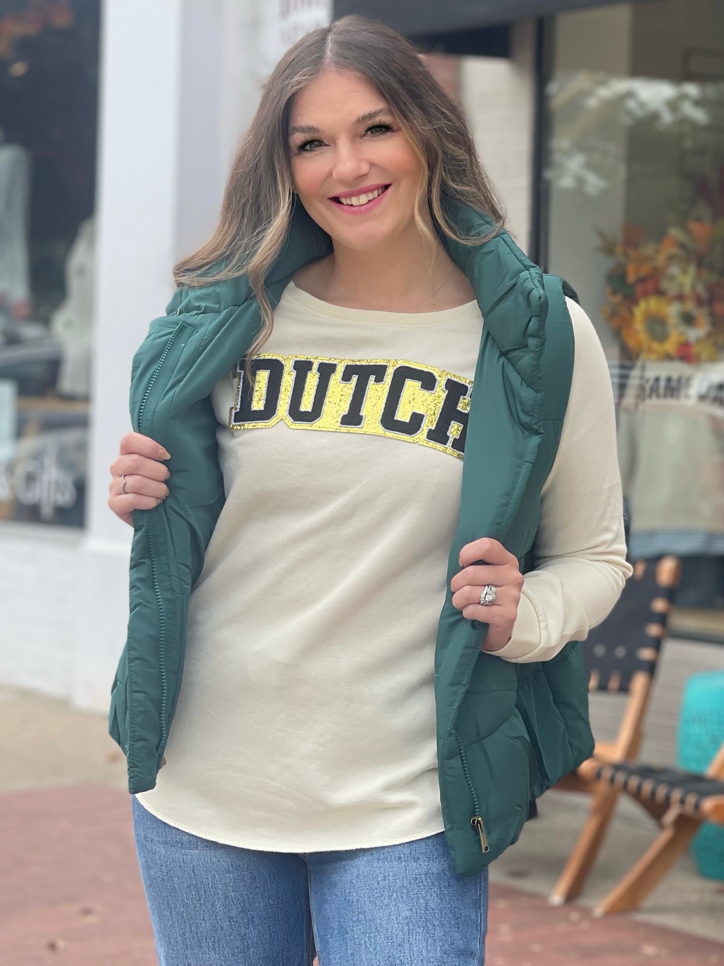 Dutch Chenille & Glitter Top