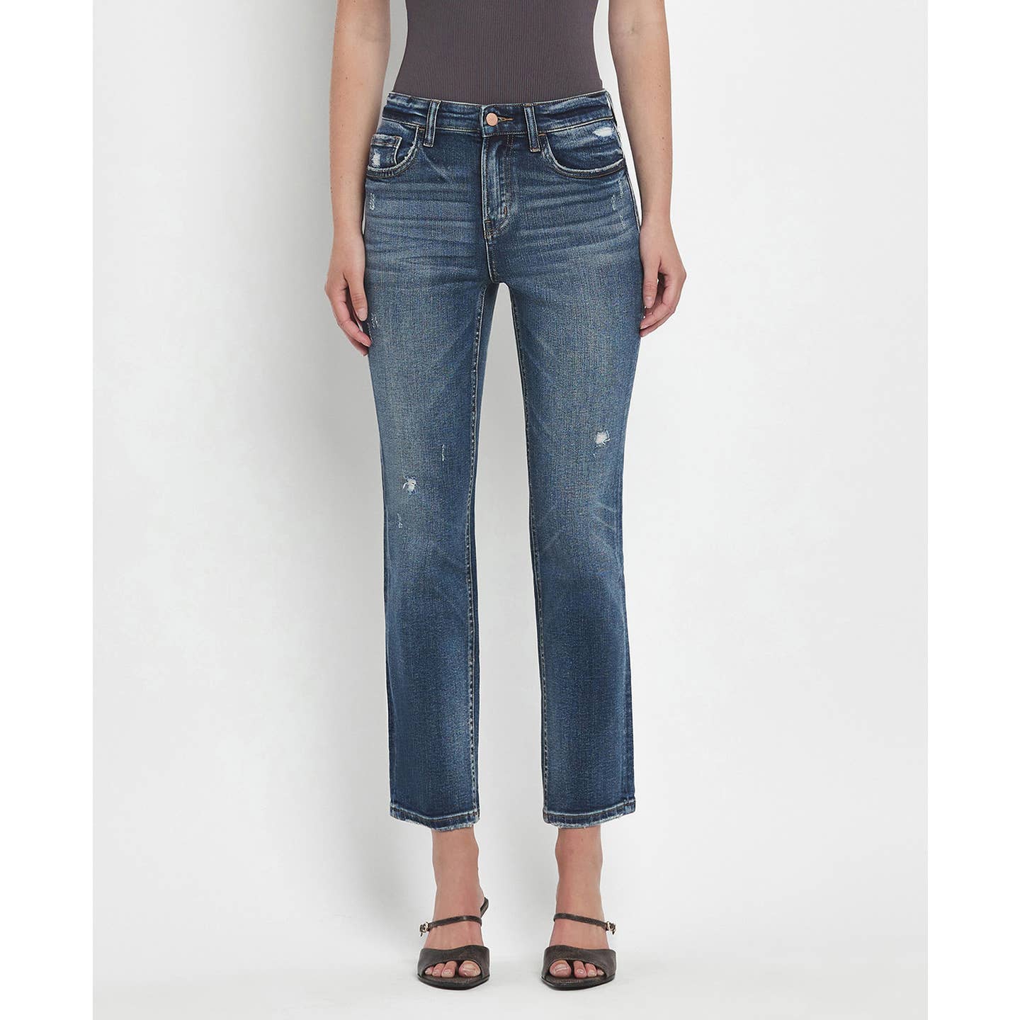 Flying Monkey High Rise Ankle Slim Straight