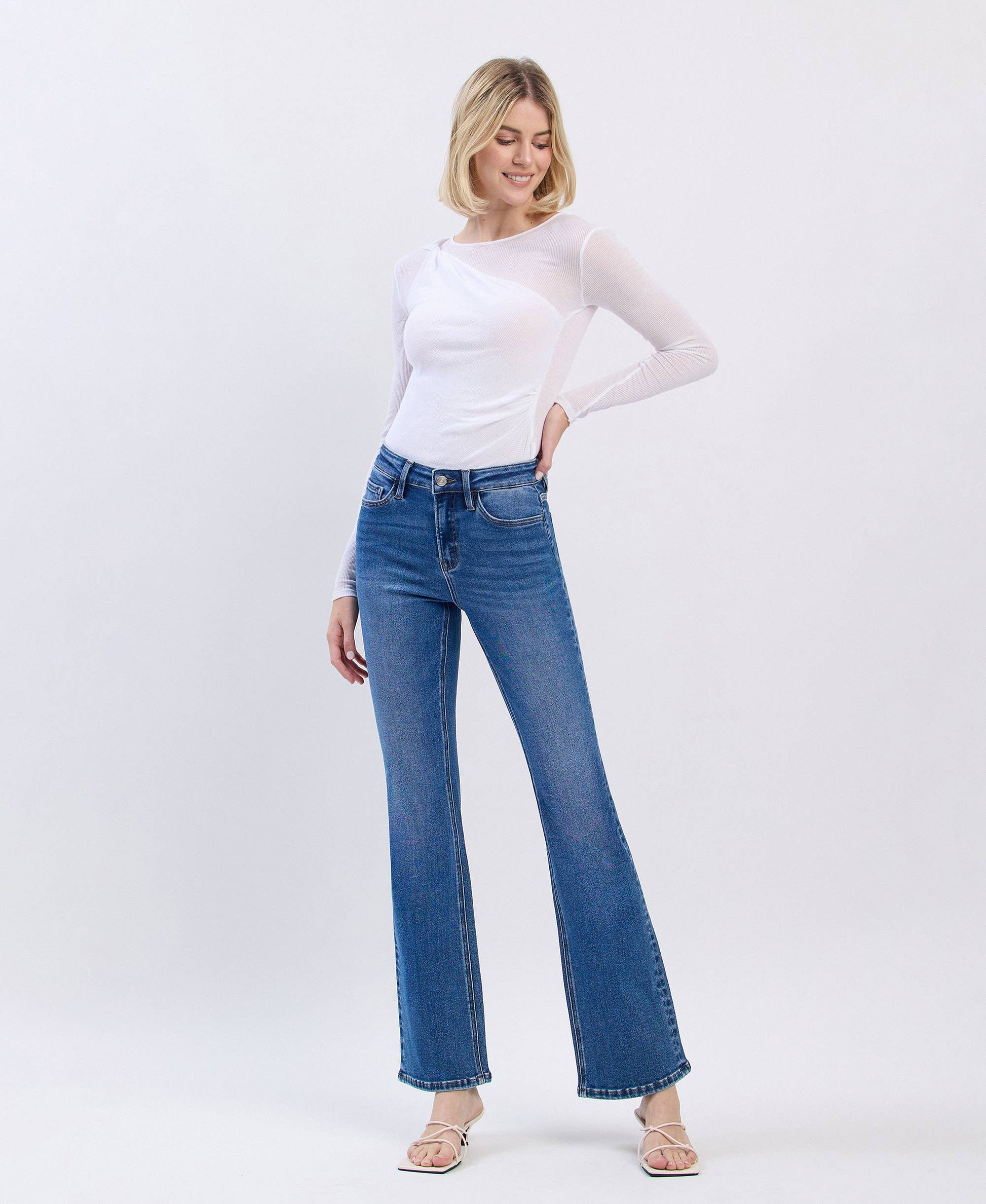 Lovervet High Rise Full Length Bootcut Jean