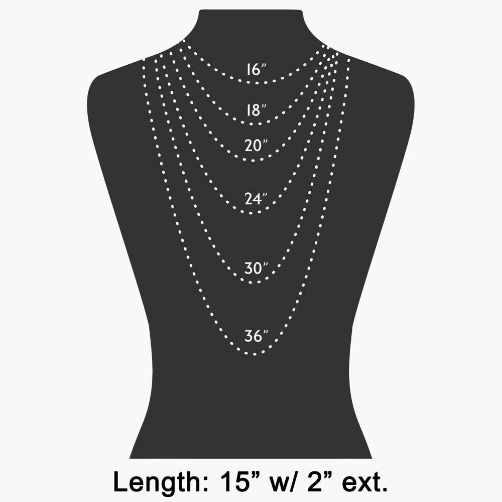 Tulip on Oval Pendant Necklace