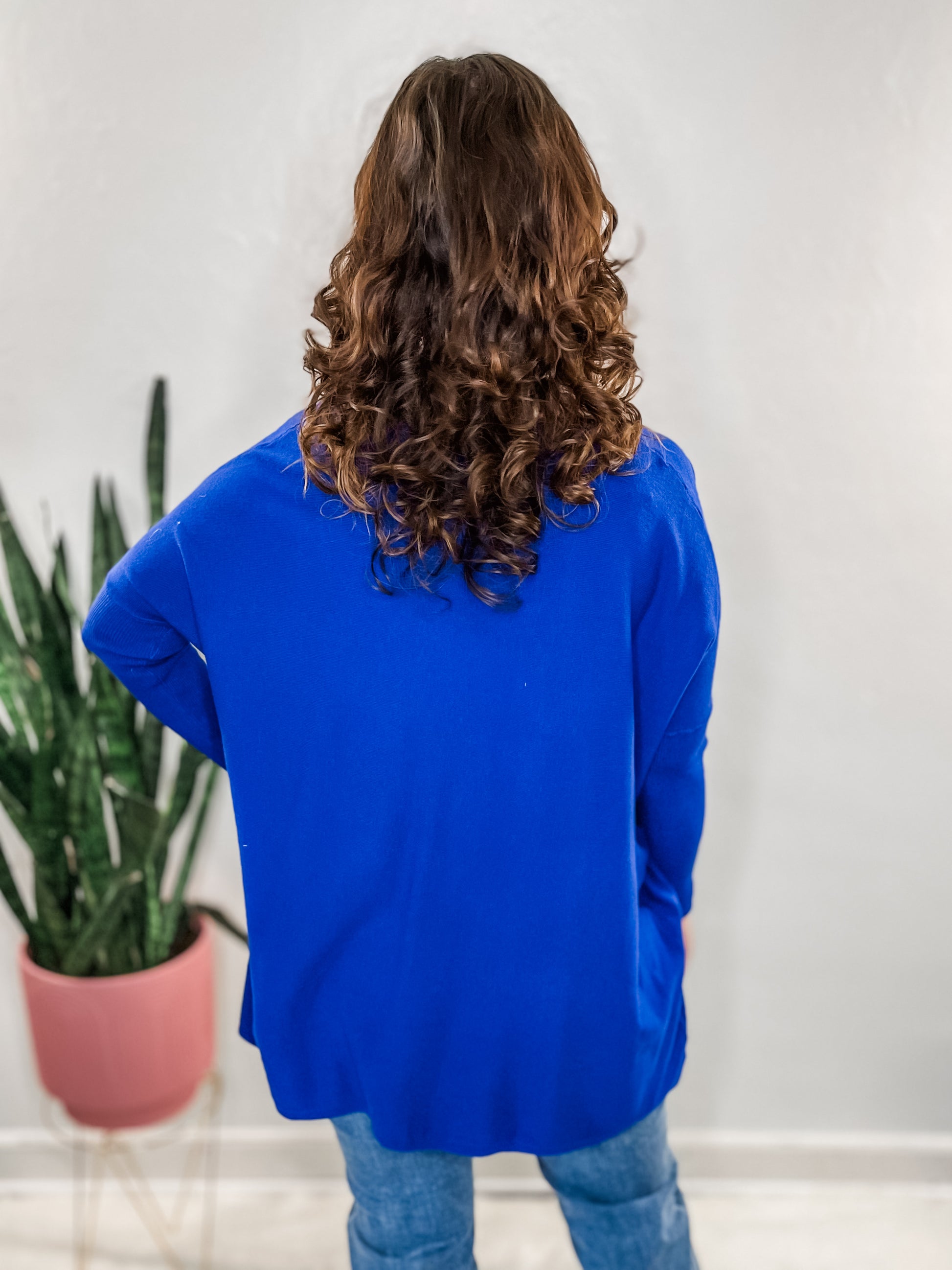 Royal Blue Pocket Sweater Tunic