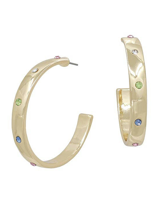Nancy Gold Hoop Earrings