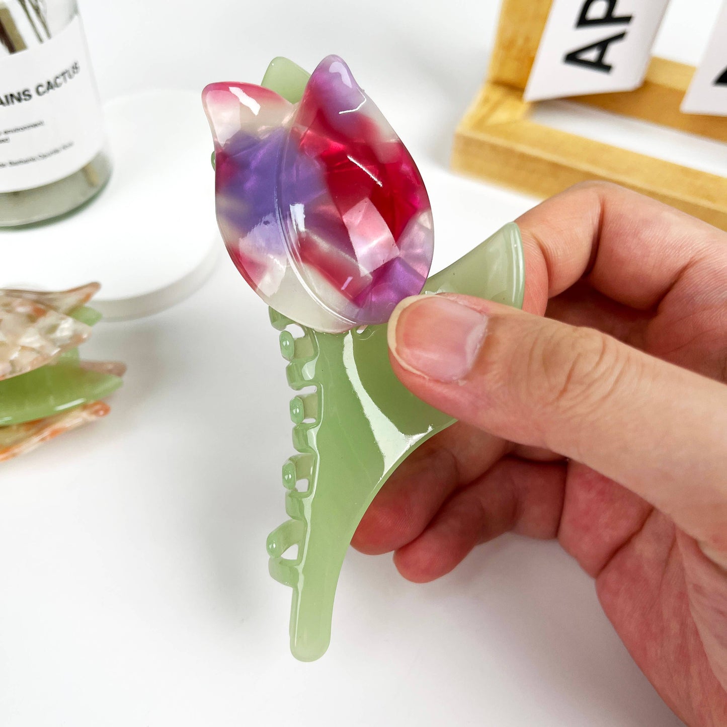 Tulip Hair Claw Clip