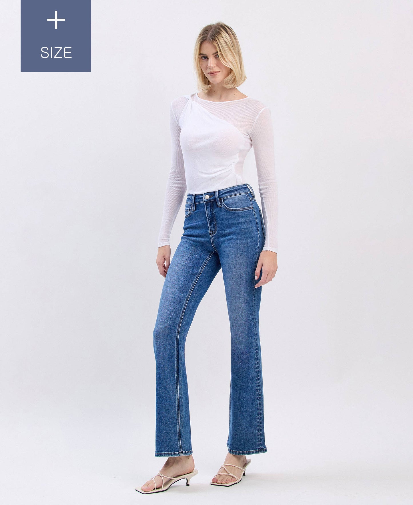 Curvy Lovervet Tummy Control High Rise Bootcut Jean