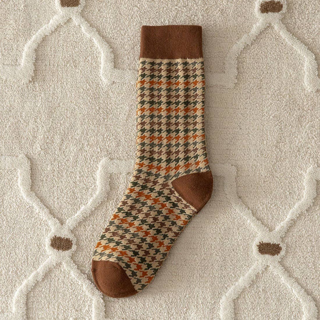 Vintage Pattern Women's Socks for Fall & Winter