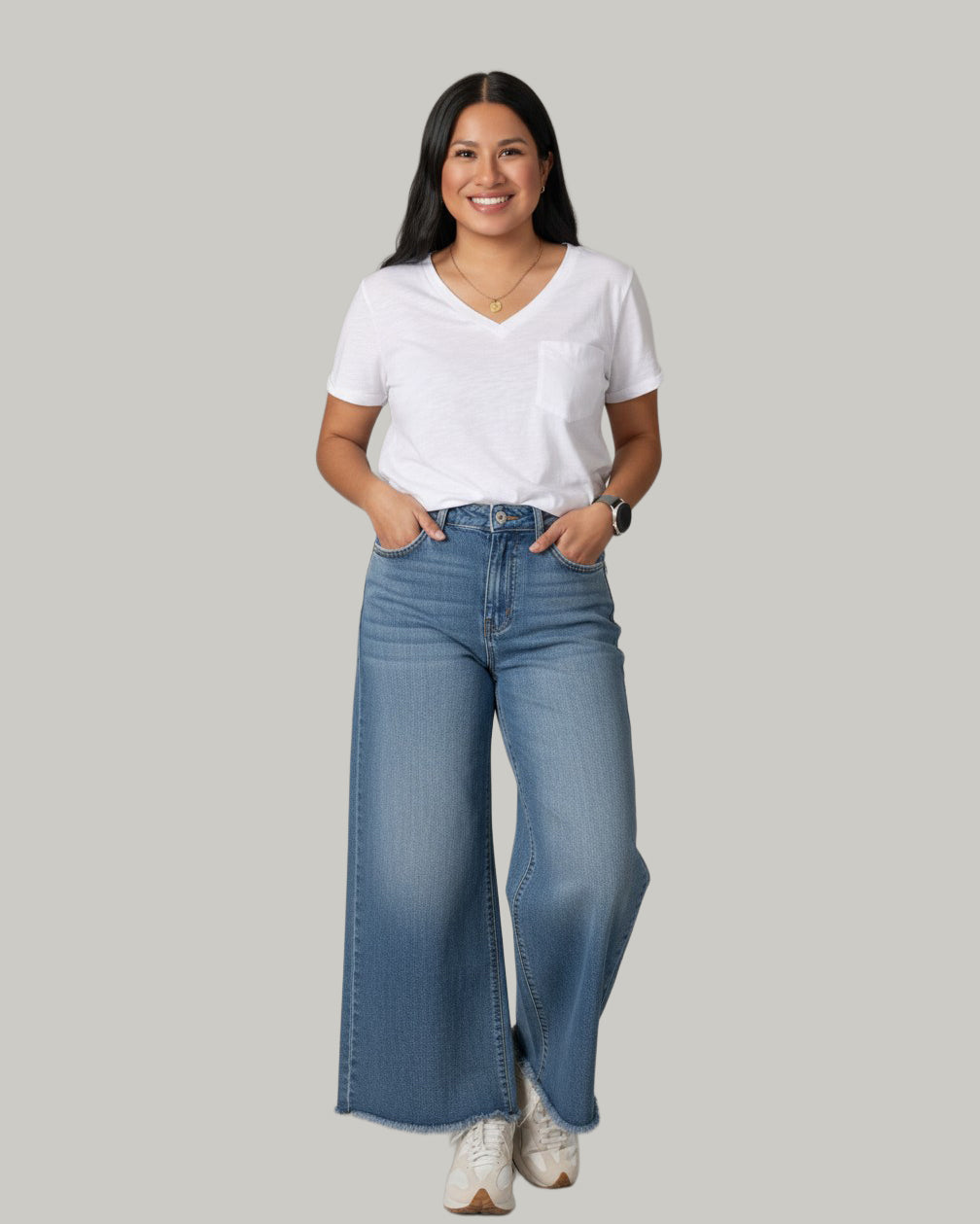 "Sagacity" High Rise Crop Wide Leg