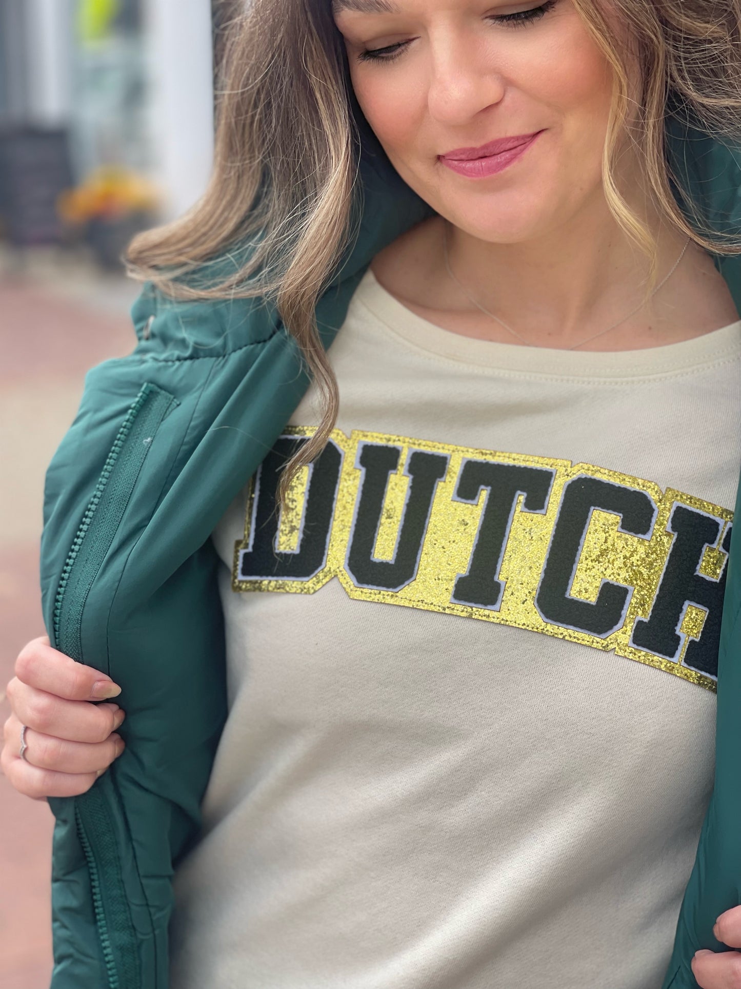 Dutch Chenille & Glitter Top