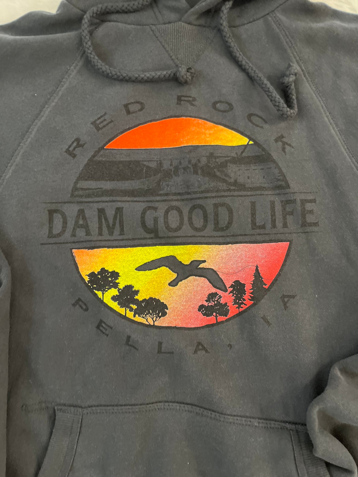 Dam Good Life Monotone Black Hoodie