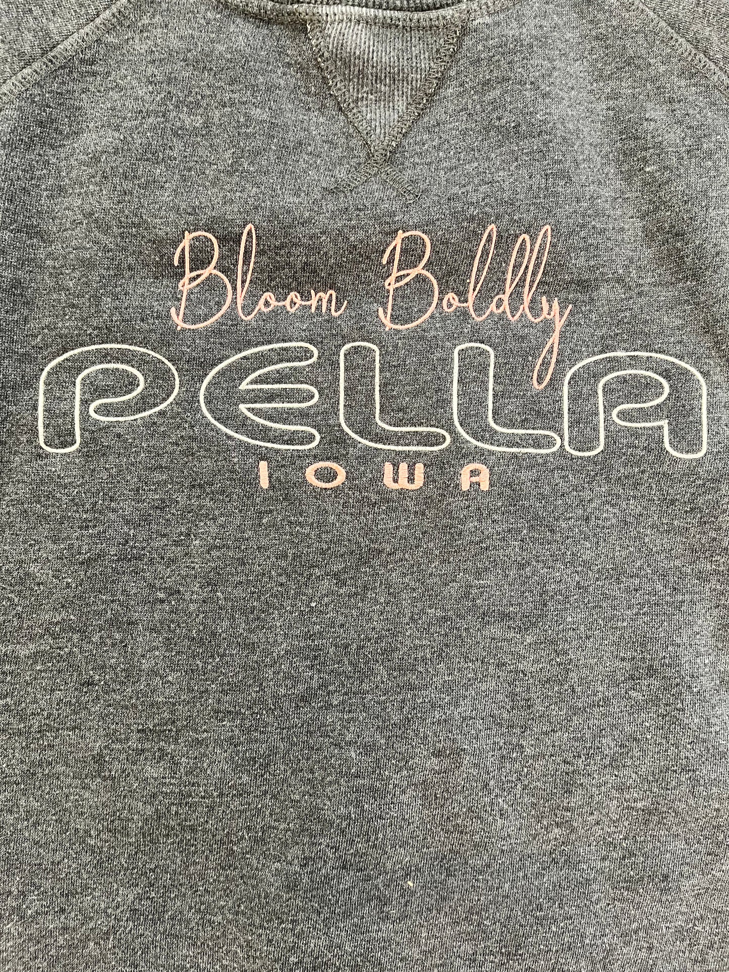 Bloom Boldly Pella Sweatshirt- Charcoal
