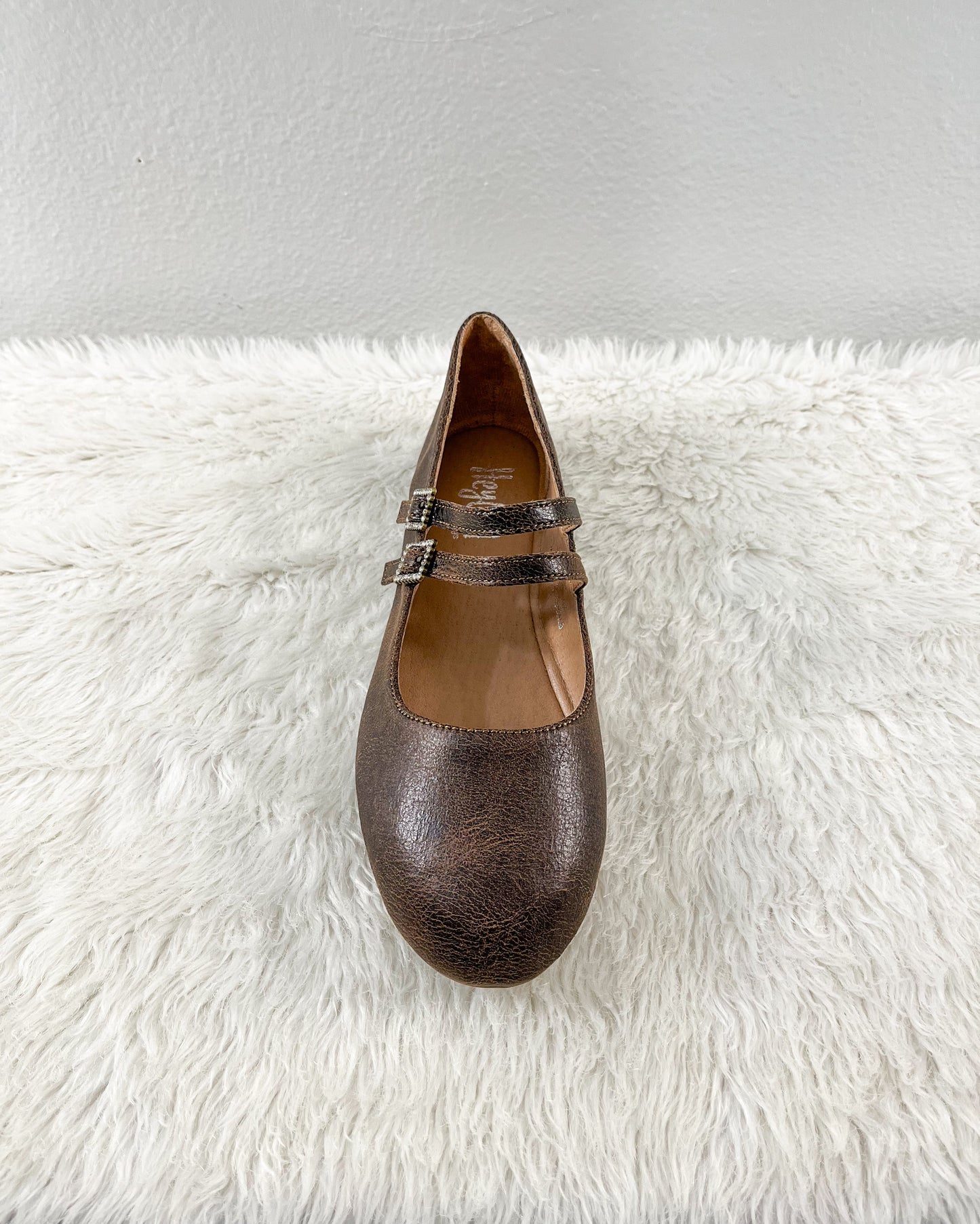 Espresso Crinkle Ballet Flat