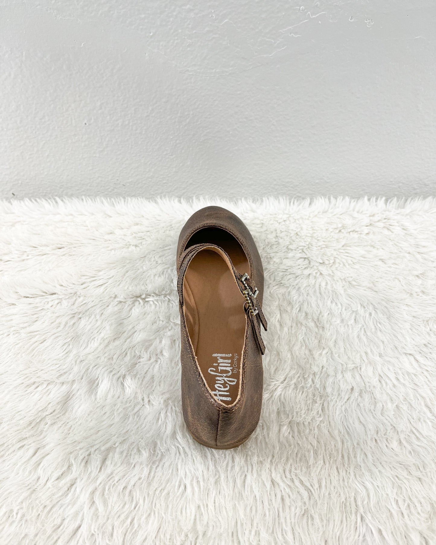 Espresso Crinkle Ballet Flat