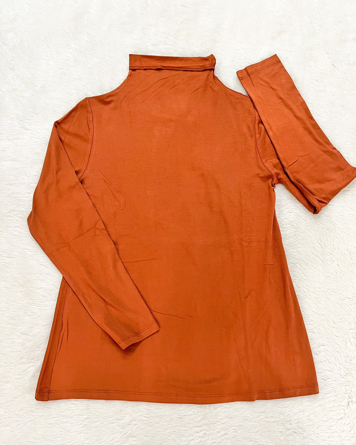 Bamboo Mock Neck Long Sleeve