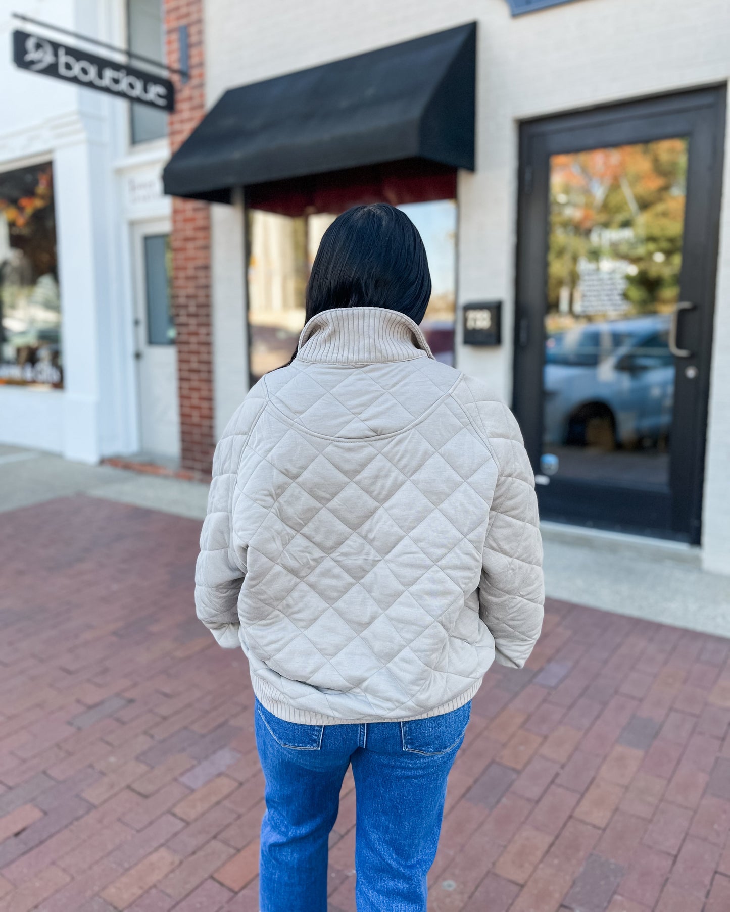 Quilted Quarter Snap Pullover