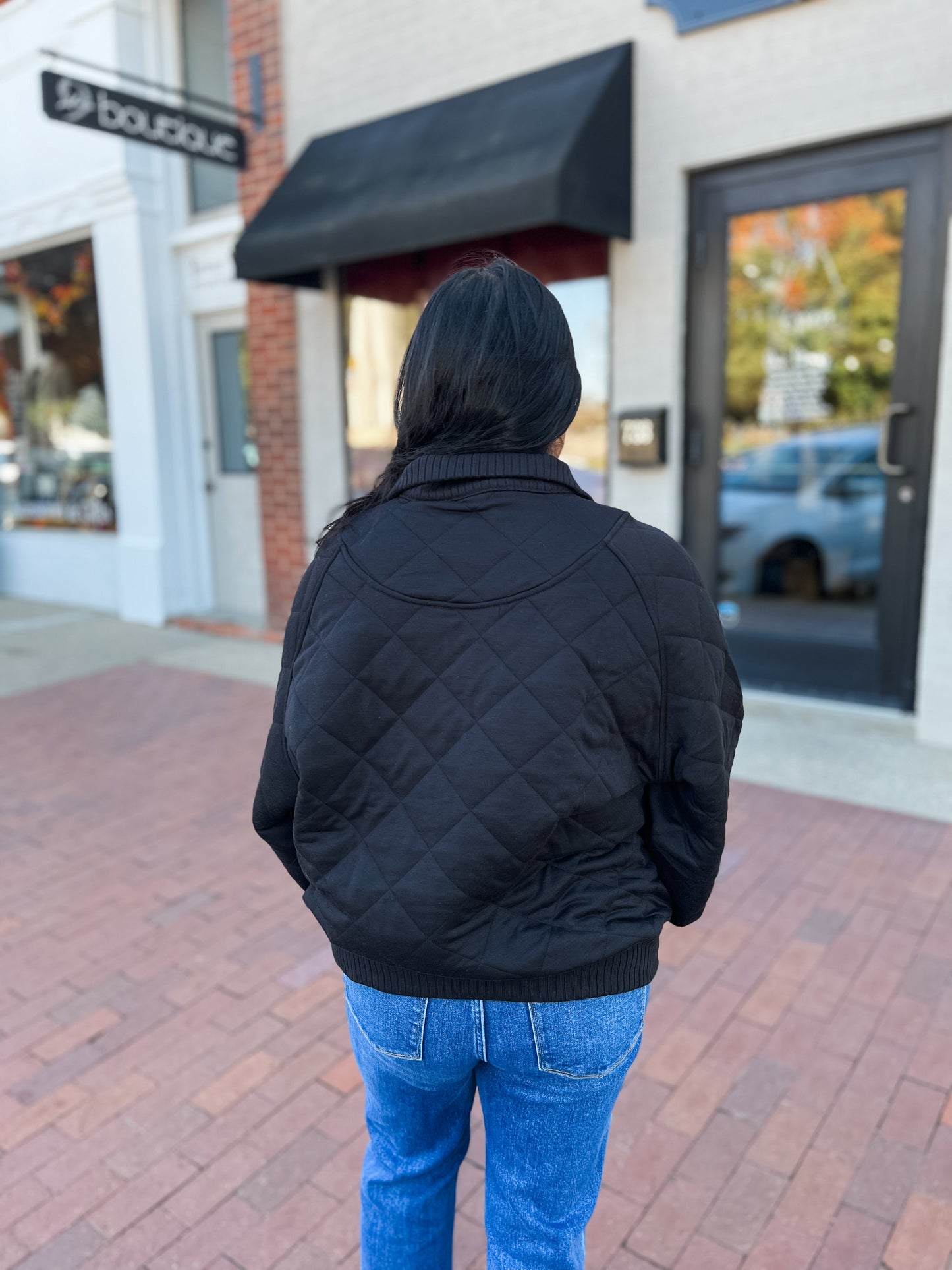 Quilted Quarter Snap Pullover