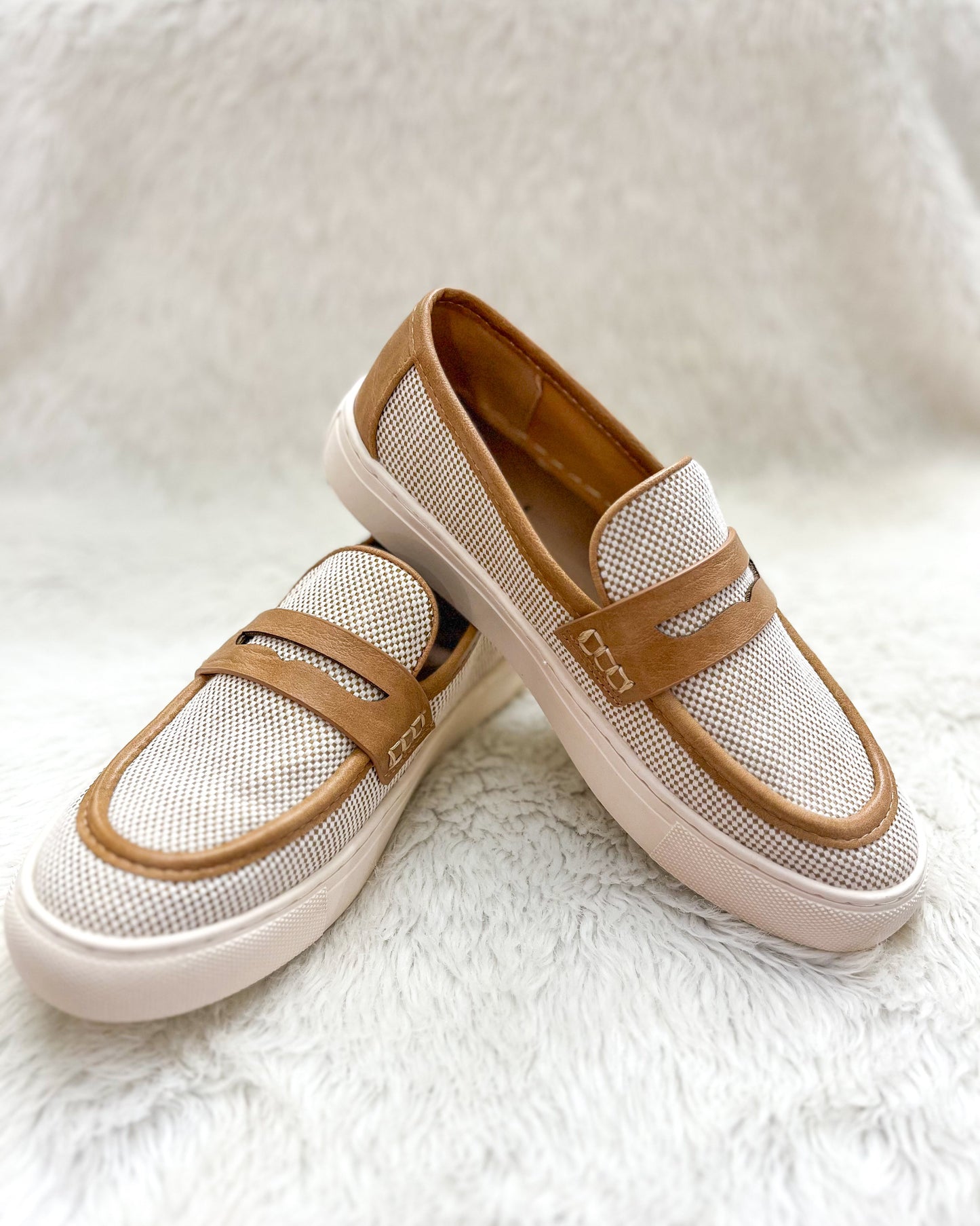 "Group Chat" Caramel Loafer