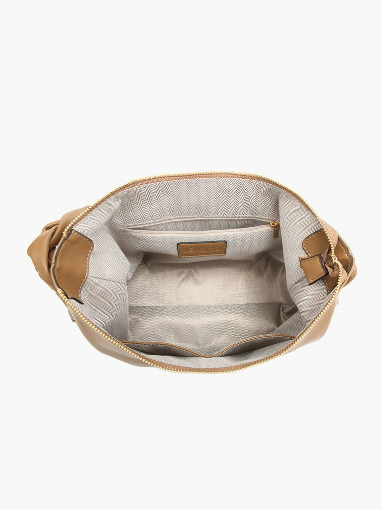 Plum Delilah Knotted Hobo Bag