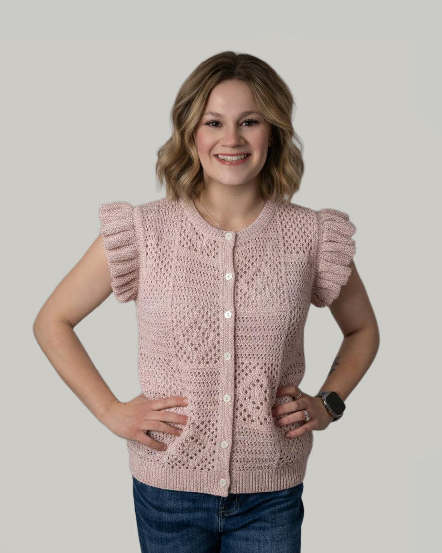 crochet-button-down