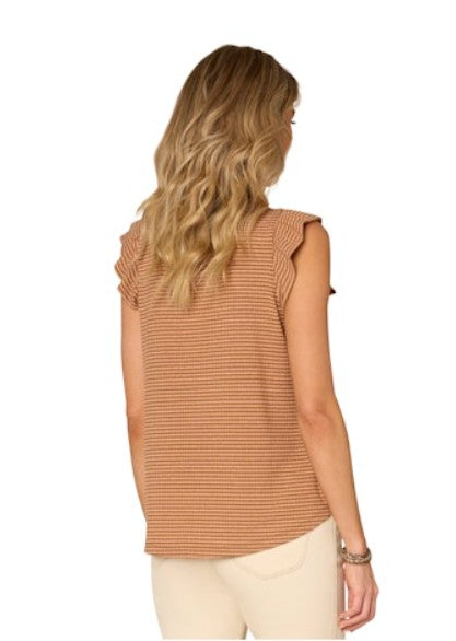 Rose Gold Chocolate Stripe Tank