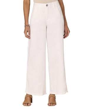 Democracy - Optic White Wide Leg Denim
