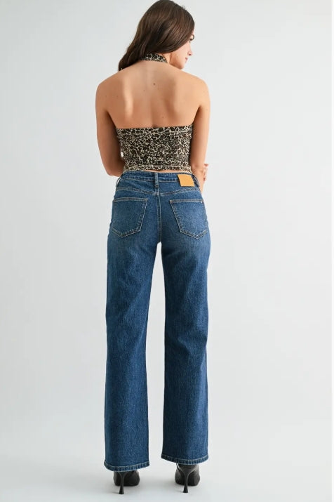 Mid-Rise Wide Leg
