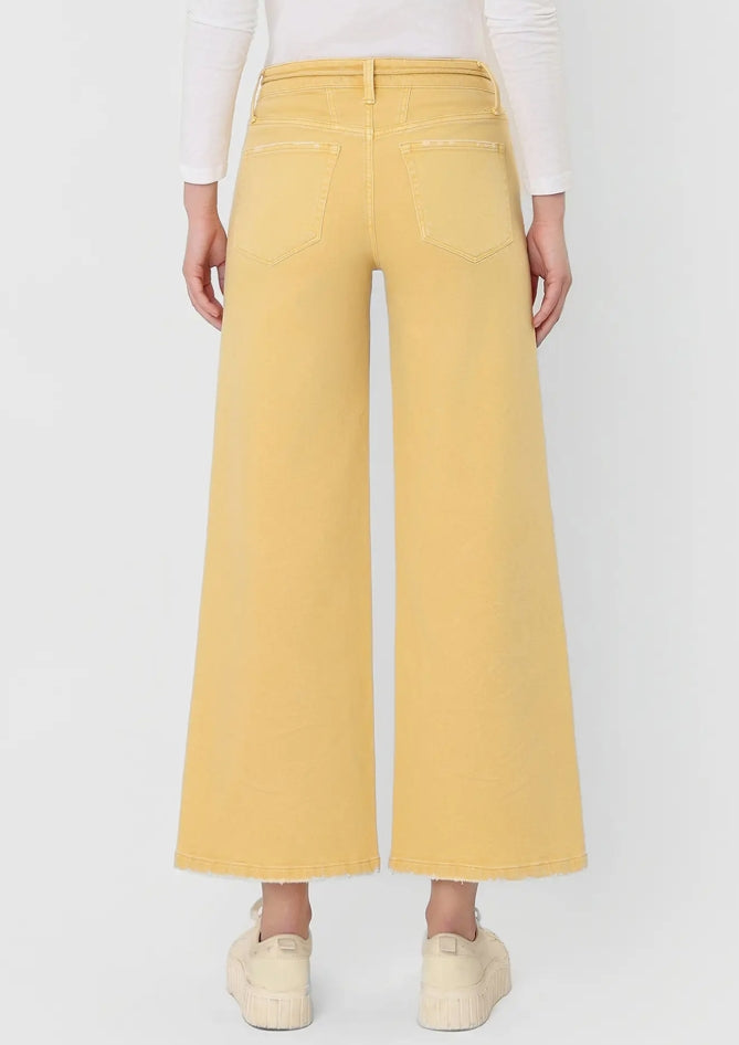 "Marigold" High Rise Crop Wide