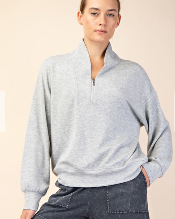 Modal Scuba Luxe V-Neck Pullover