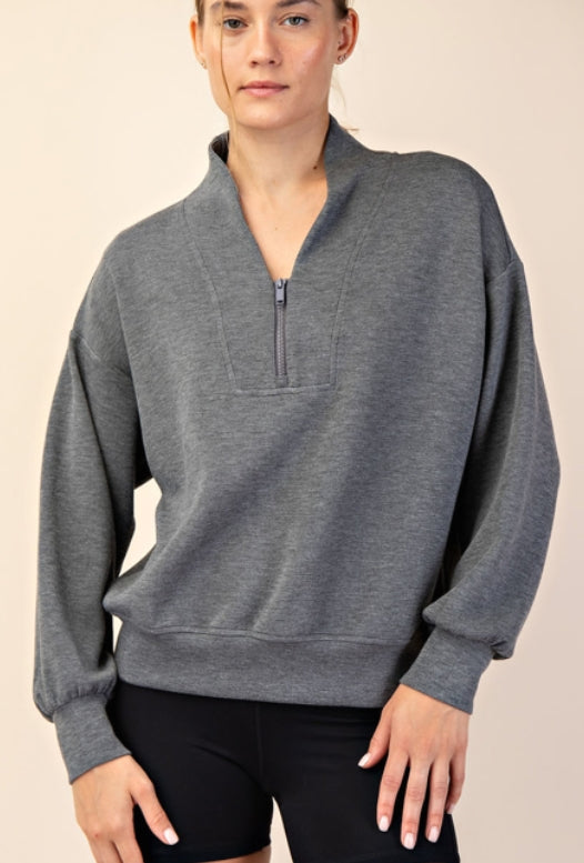 Modal Scuba Luxe V-Neck Pullover