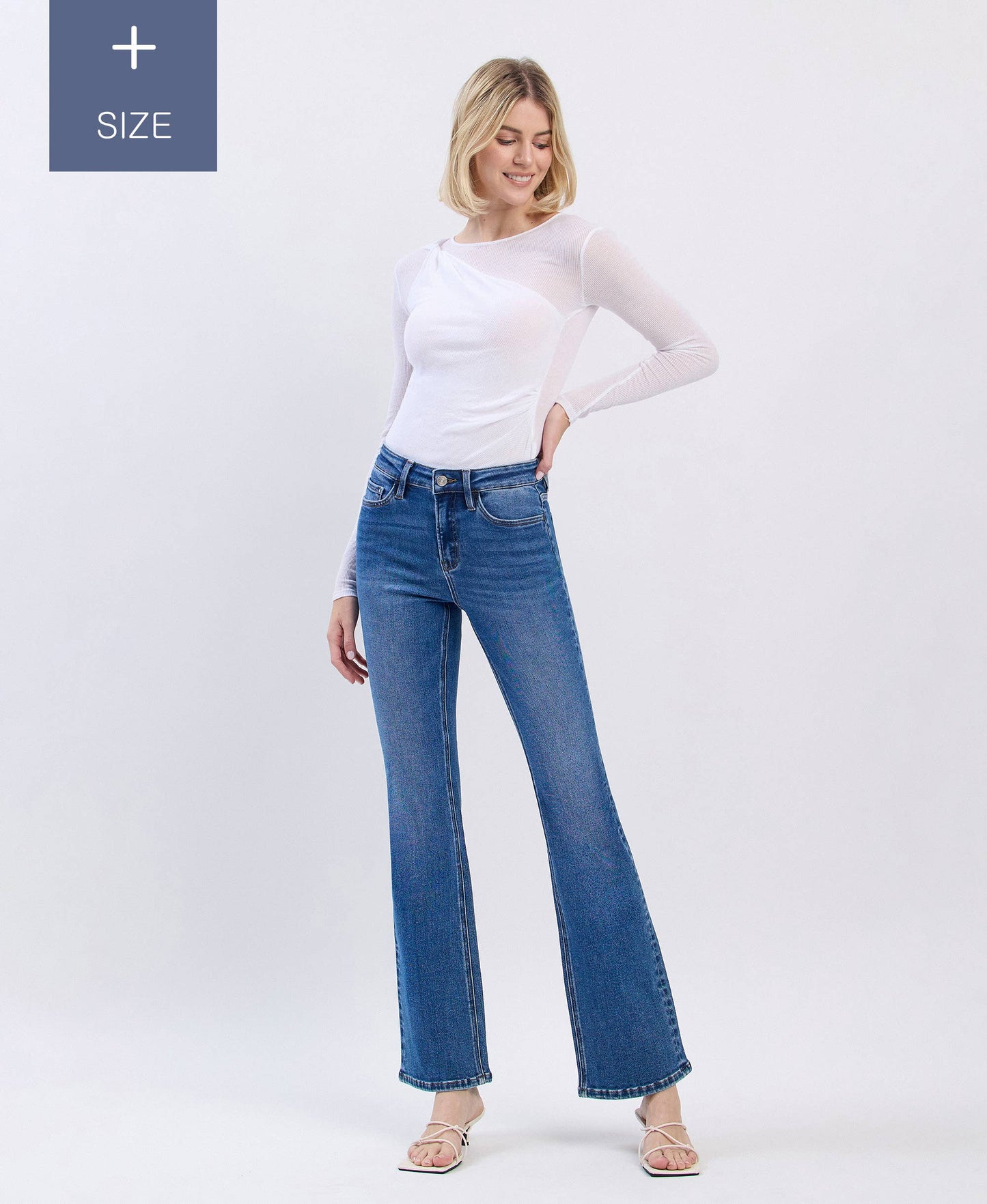 Curvy Lovervet Tummy Control High Rise Bootcut Jean