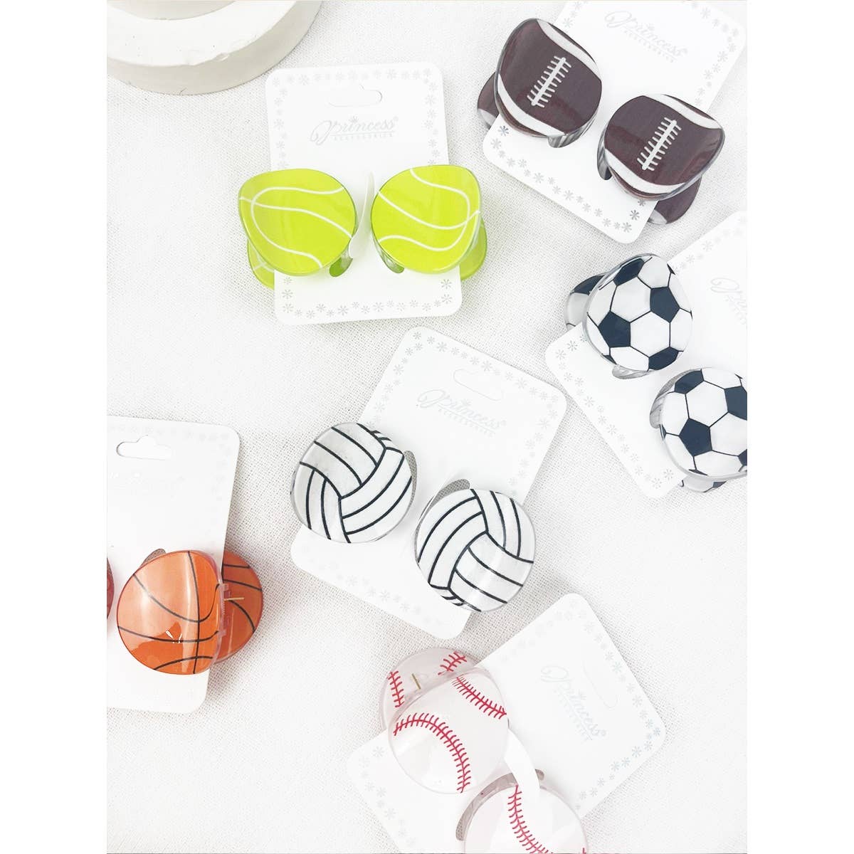 Sports Ball Claw Clips