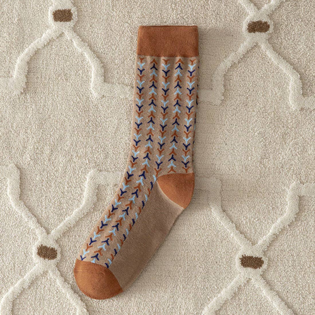 Vintage Pattern Women's Socks for Fall & Winter