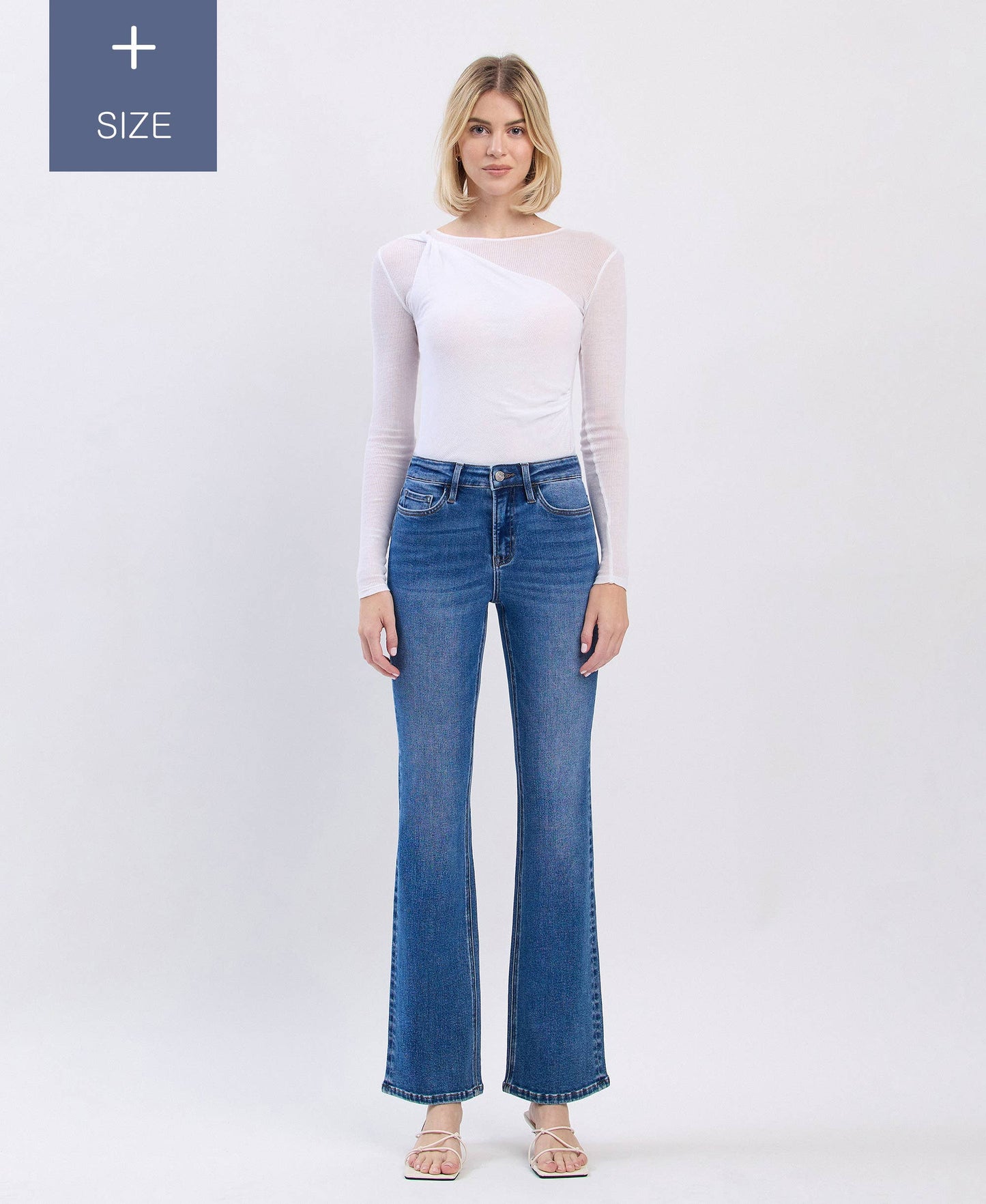 Curvy Lovervet Tummy Control High Rise Bootcut Jean