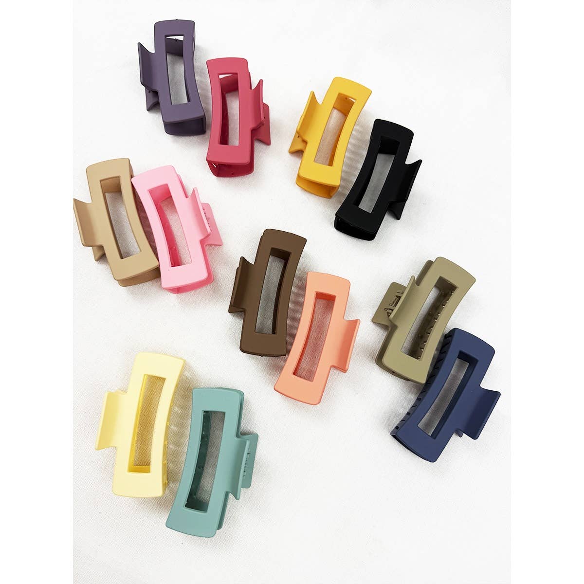 Large Cut Out Rectangle Hair Claw