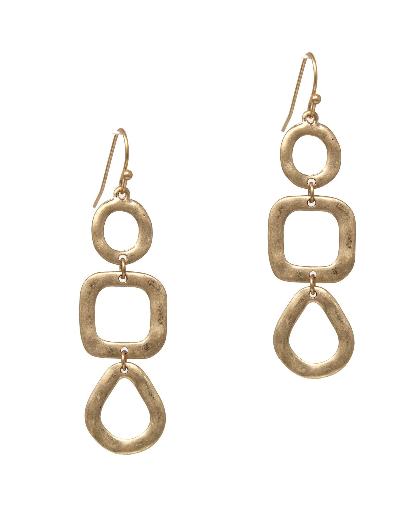 Ova Gold Earrings