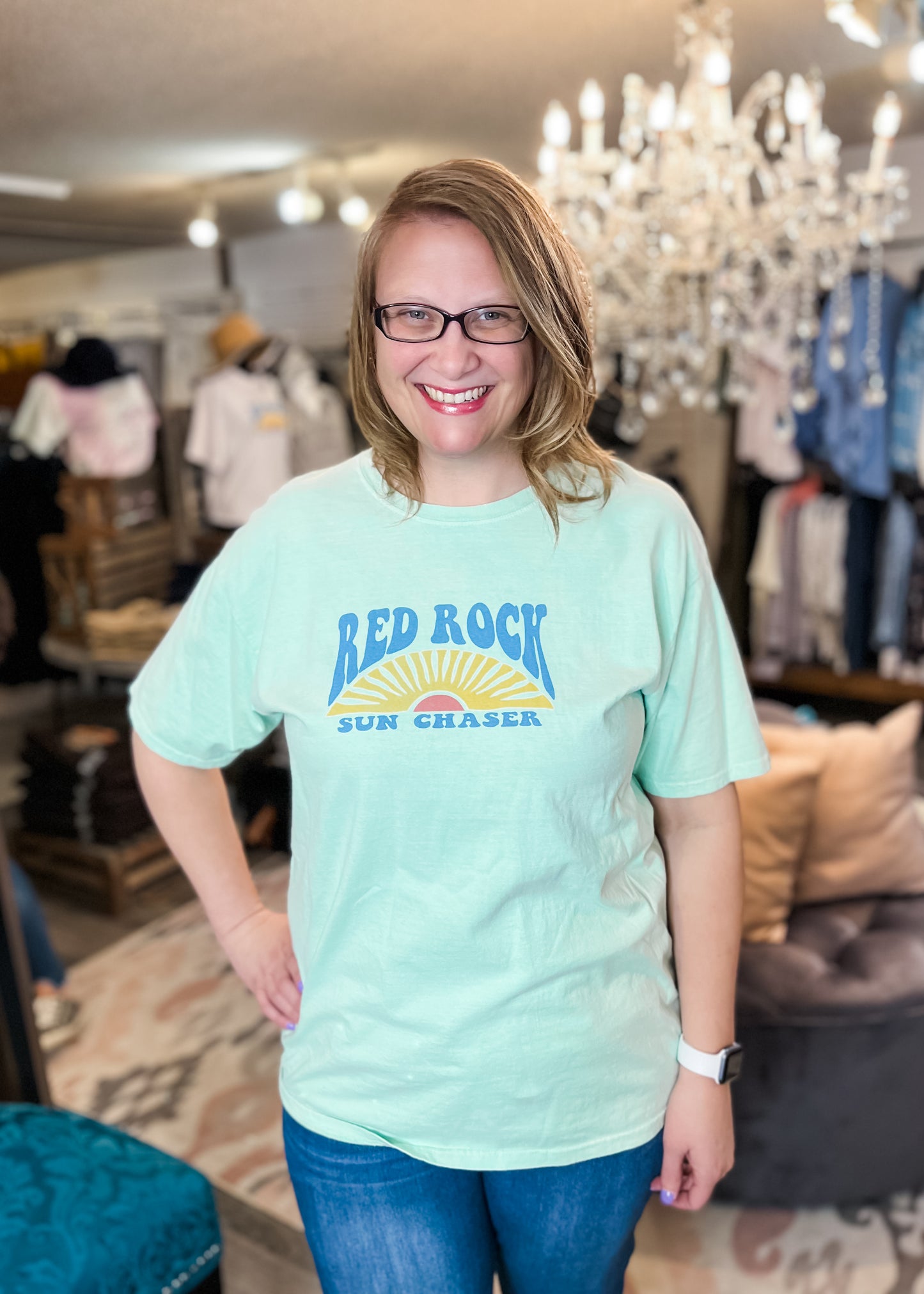 Sun Chaser Red Rock Tee S-3X