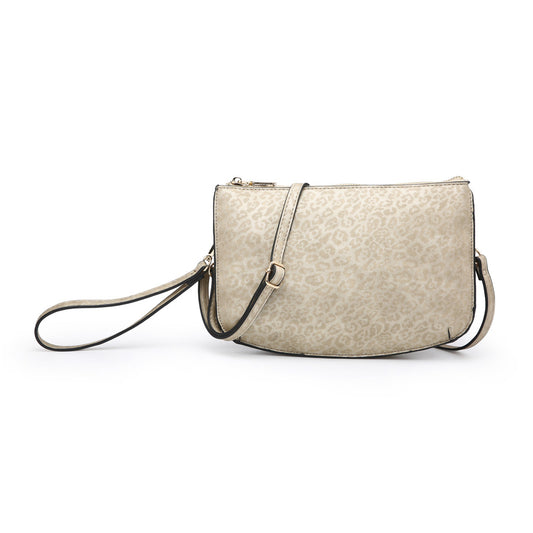 Shimmer Gold Leopard Dual Crossbody/Wristlet