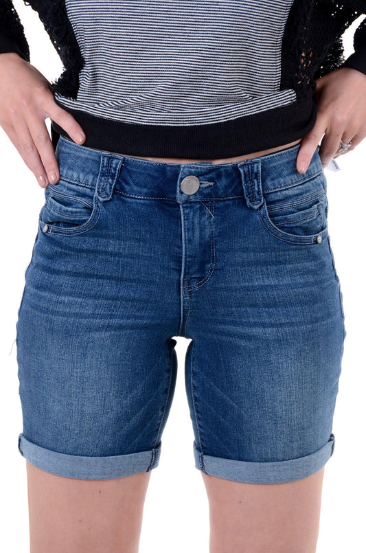 Democracy AbSolution Short Curvy - Blue 14W-20W-shorts-9Lilas