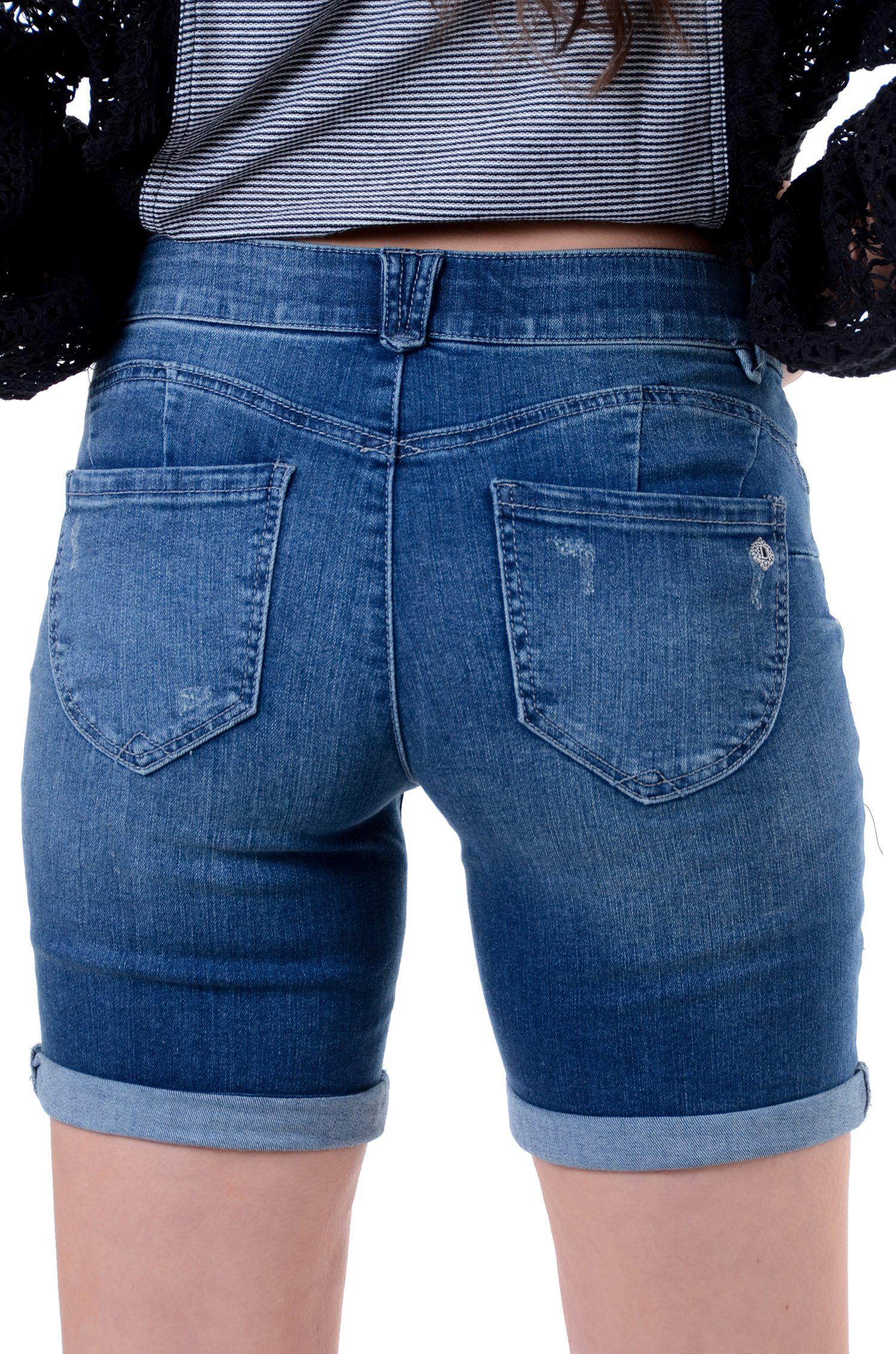 Democracy AbSolution Short Curvy - Blue 14W-20W-shorts-9Lilas