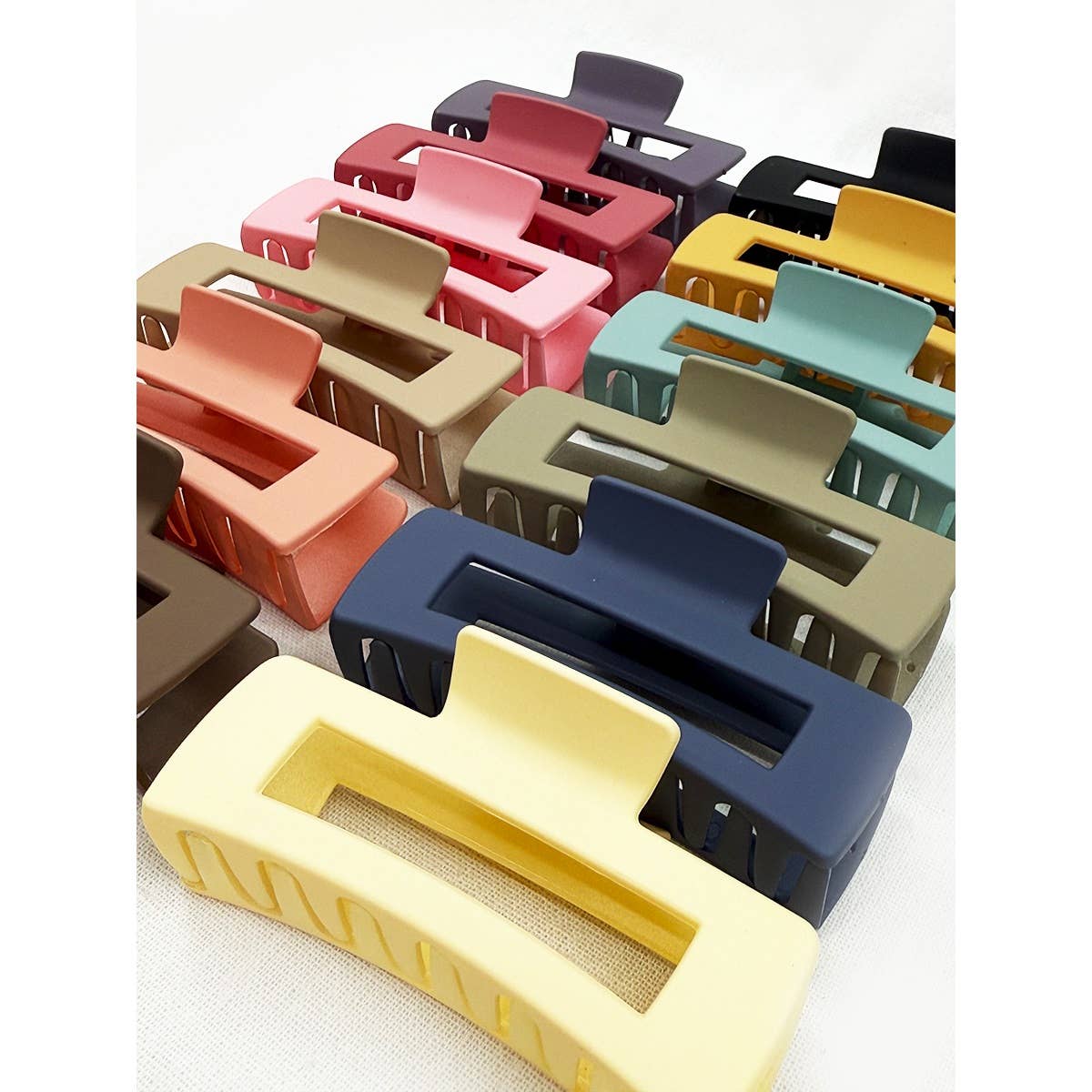 Large Cut Out Rectangle Hair Claw